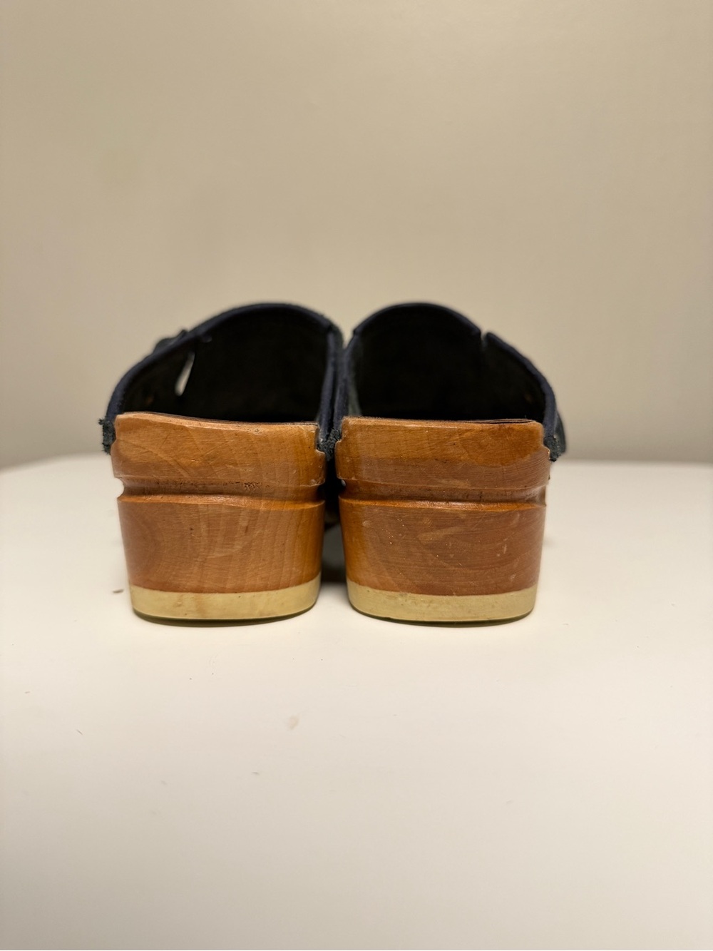 Swedish Clogs Troentorp Raphael Blue Waxy Suede Mid Women’s US 9-9.5 EU 39 - Picture 4 of 8